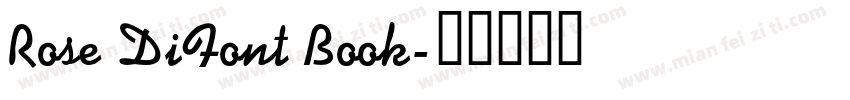 Rose DiFont Book字体转换